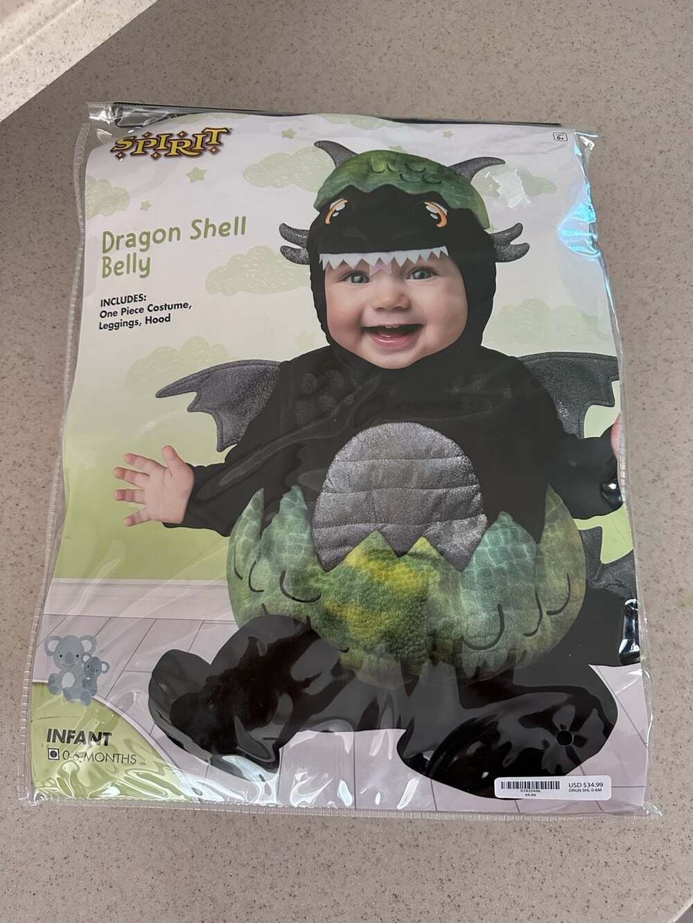 Dragon Shell Belly Infant Costume